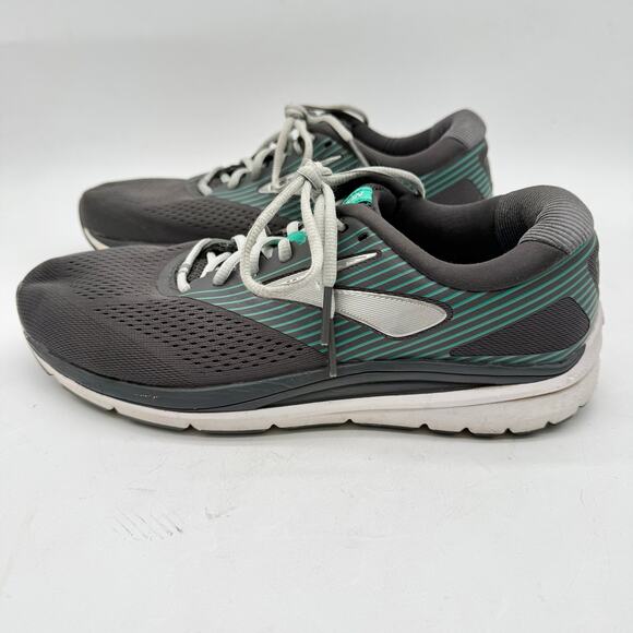 Brooks Women's Addiction 14 Grey Teal Running Shoes Size 11 - Picture 6 of 9
